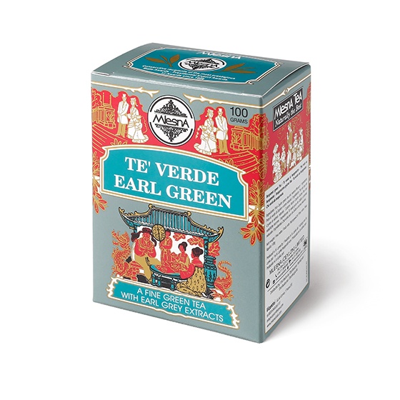 Čaje Mlesna Earl Grey zelený čaj s bergamotem MLESNA (Ceylon) Ltd. pravý čaj z Cejlonu