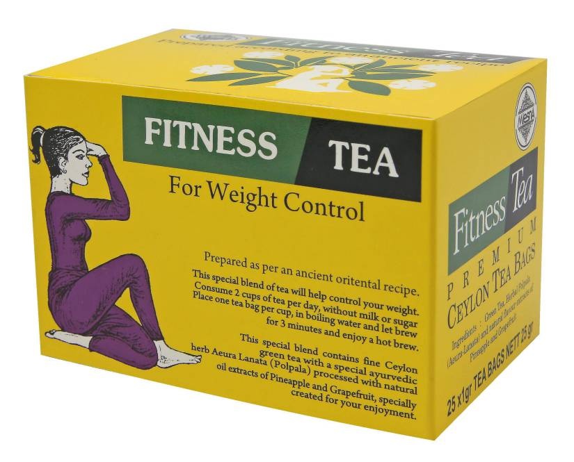 Čaje Mlesna Fitness Tea Premium, orientální receptura se zeleným čajem MLESNA (Ceylon) Ltd. pravý čaj z Cejlonu