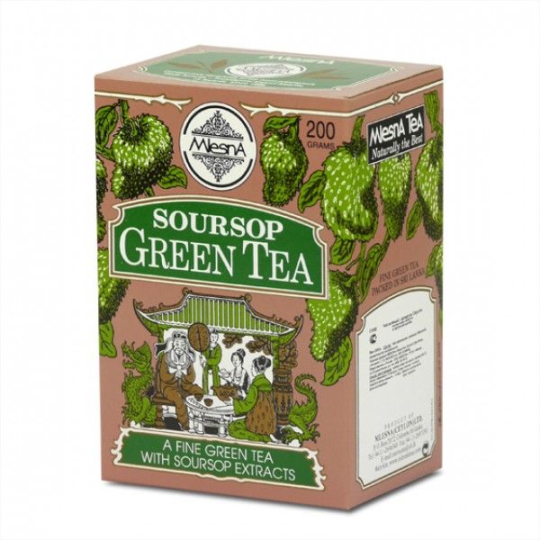 Čaje Mlesna Zelený čaj Soursop Exotic - cejlonský čaj pro zdravý životní styl MLESNA (Ceylon) Ltd. pravý čaj z Cejlonu