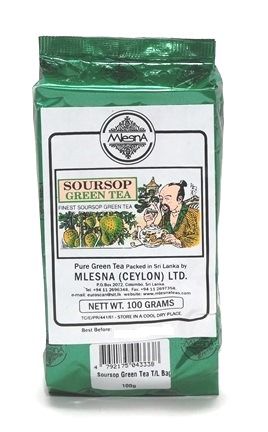 Čaje Mlesna Zelený čaj Soursop exotic - sypaný, čaj pro zdravý životní styl MLESNA (Ceylon) Ltd. pravý čaj z Cejlonu