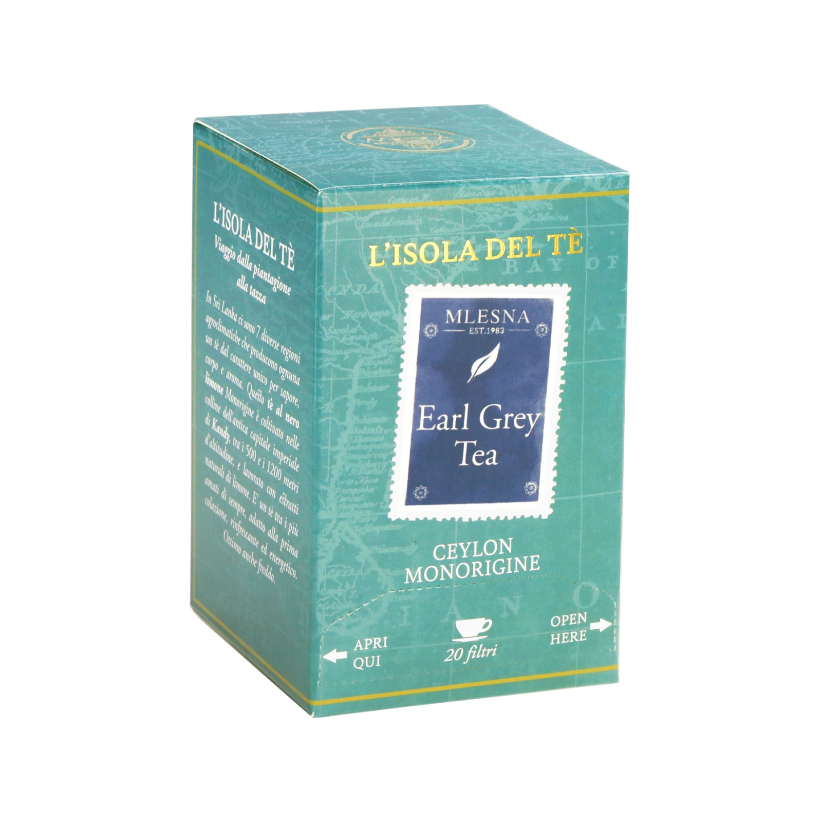 Čaje Mlesna Earl Grey sáčkový 20x2g Mlesna pravý čaj z Cejlonu